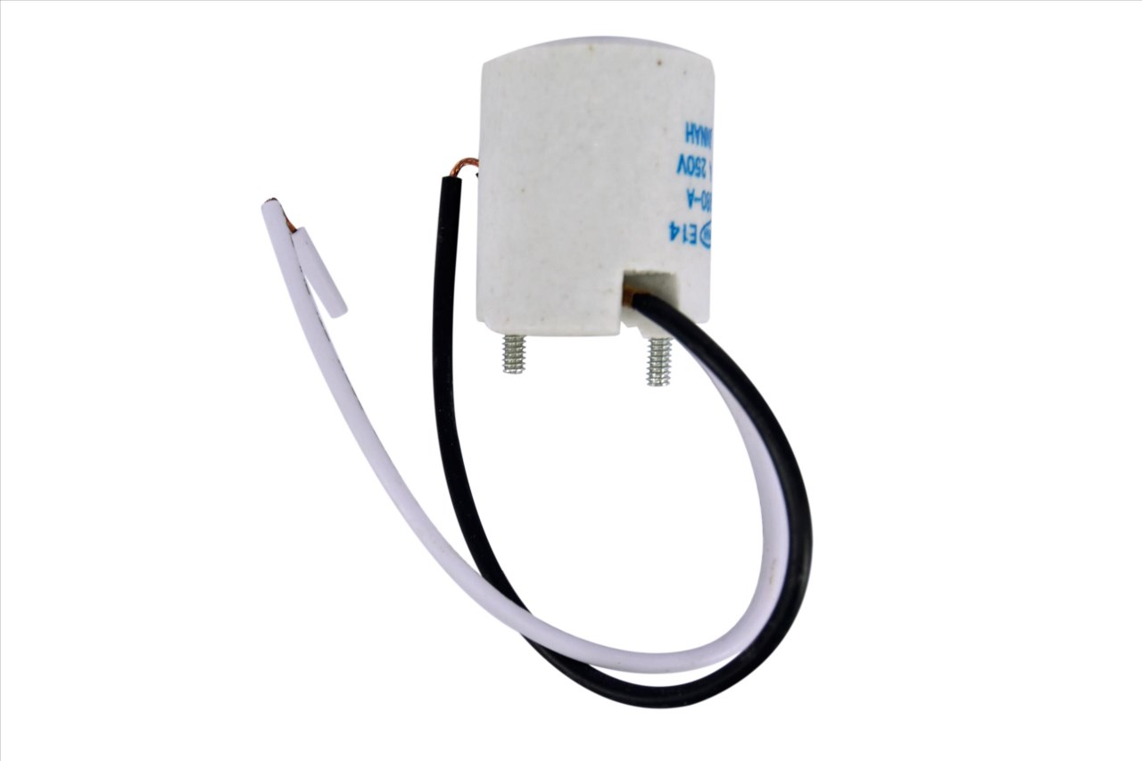 97-285 E14瓷燈頭(附線) 2入