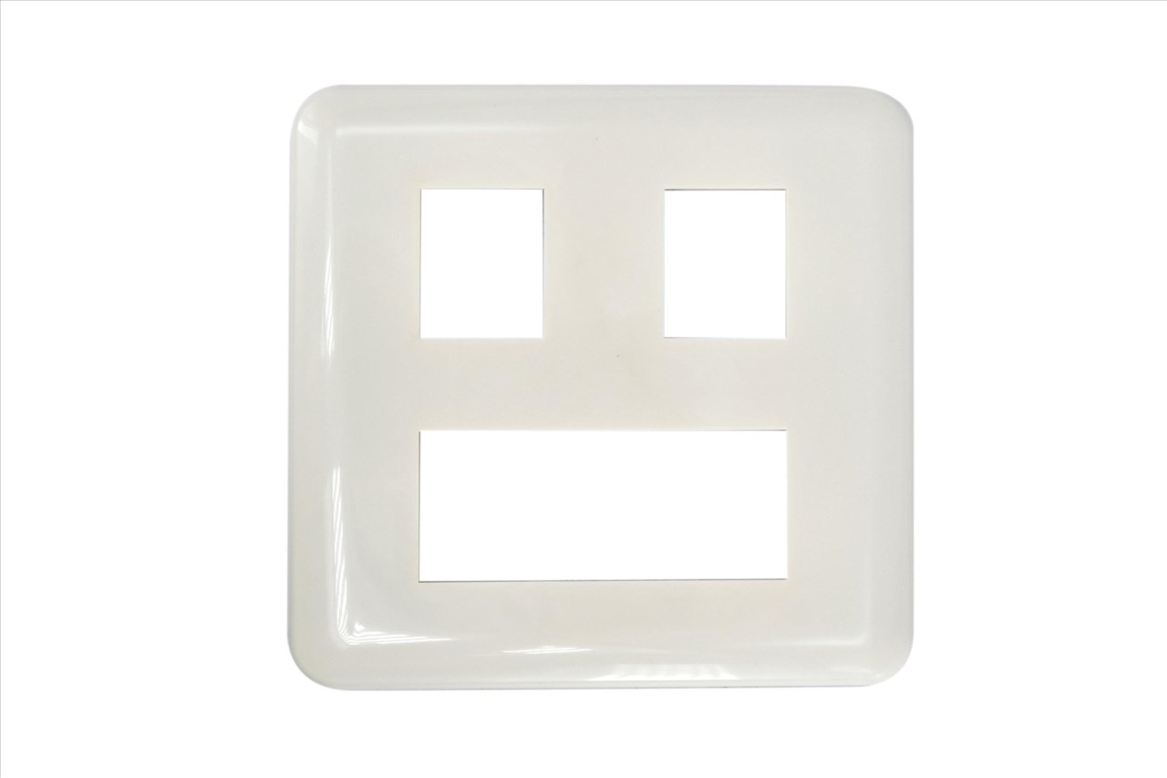 97-067 歐風卡式2聯5孔蓋板