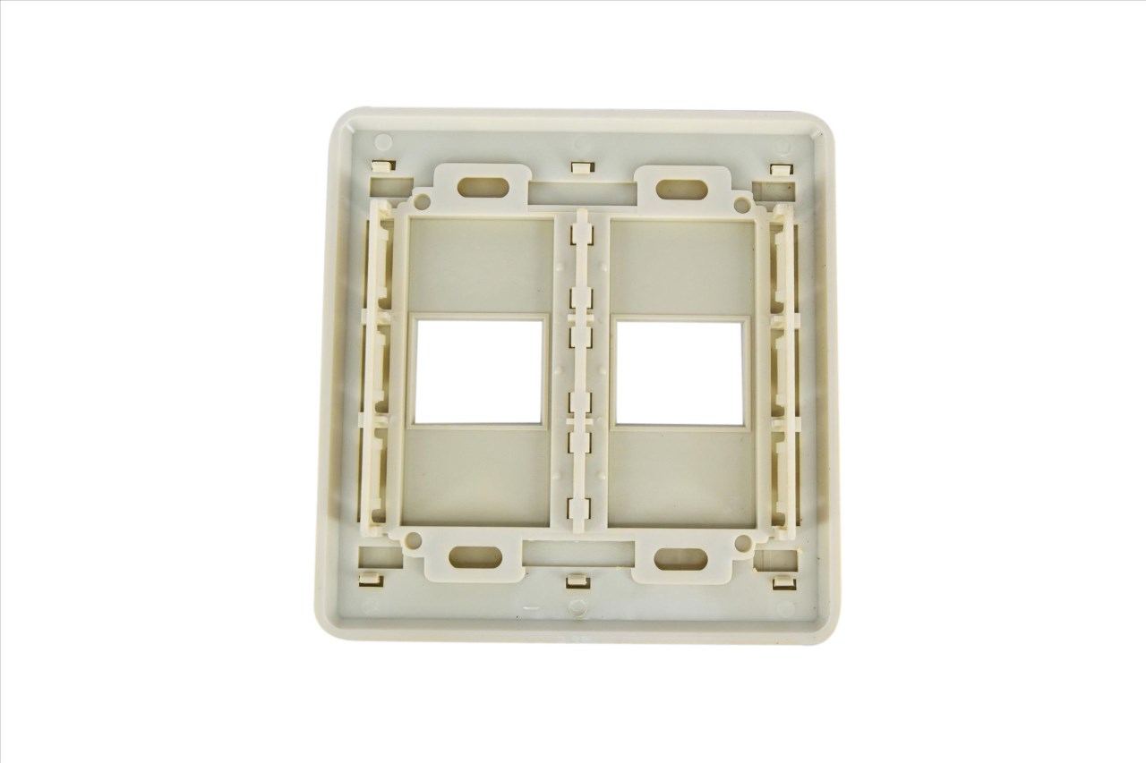 97-054 歐風卡式2聯2孔蓋板