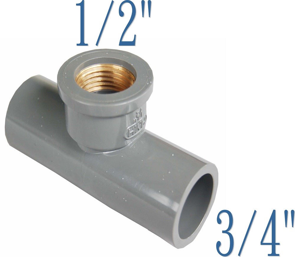 23-173 套銅三通接頭-3/4x1/2英吋