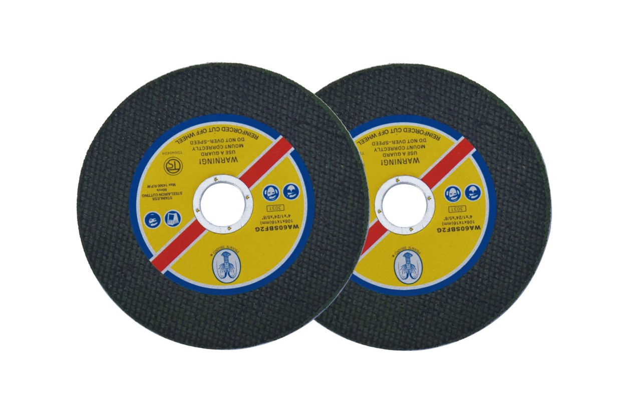 38-304 綠砂外雙網切斷砂輪-4"x1mm-2入