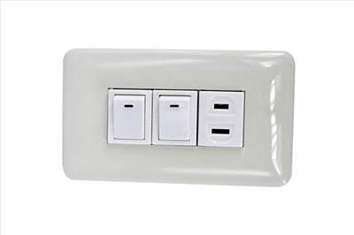 97-091 組合式開關插座-2切1插 15A / 125V