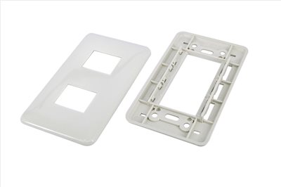 97-052 卡式蓋板-1聯2孔