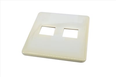 97-054 歐風卡式2聯2孔蓋板